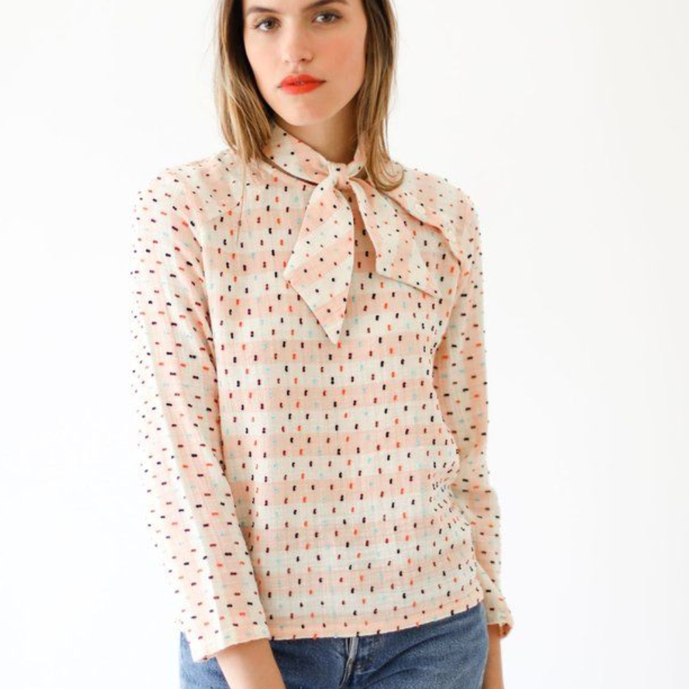 Ace & Jig Jackie Macaron M top blouse confetti